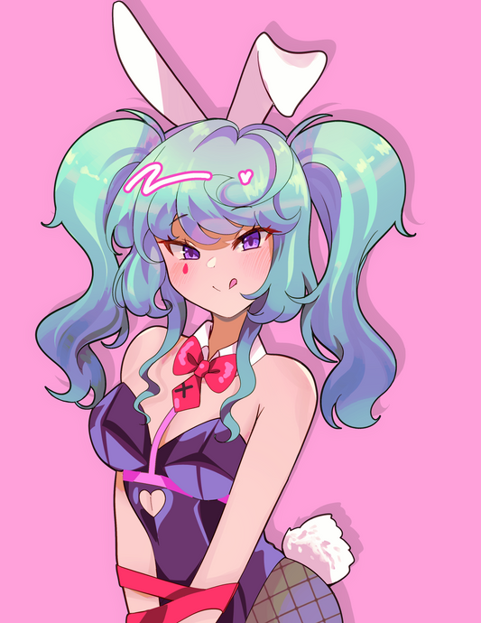 Luna Moonie Rabbit Hole Bunny Suit Print
