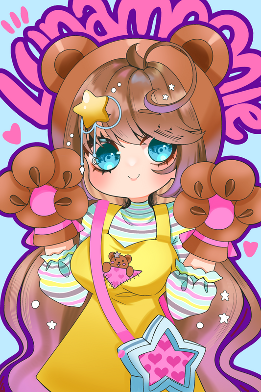 Luna Moonie Chibi Print